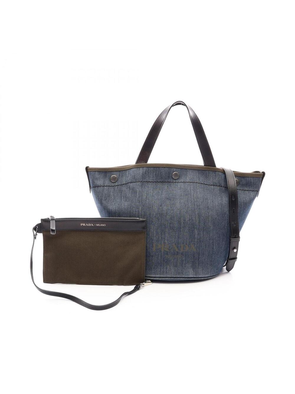 Prada Denim City Calf Shoulder #361463P60B